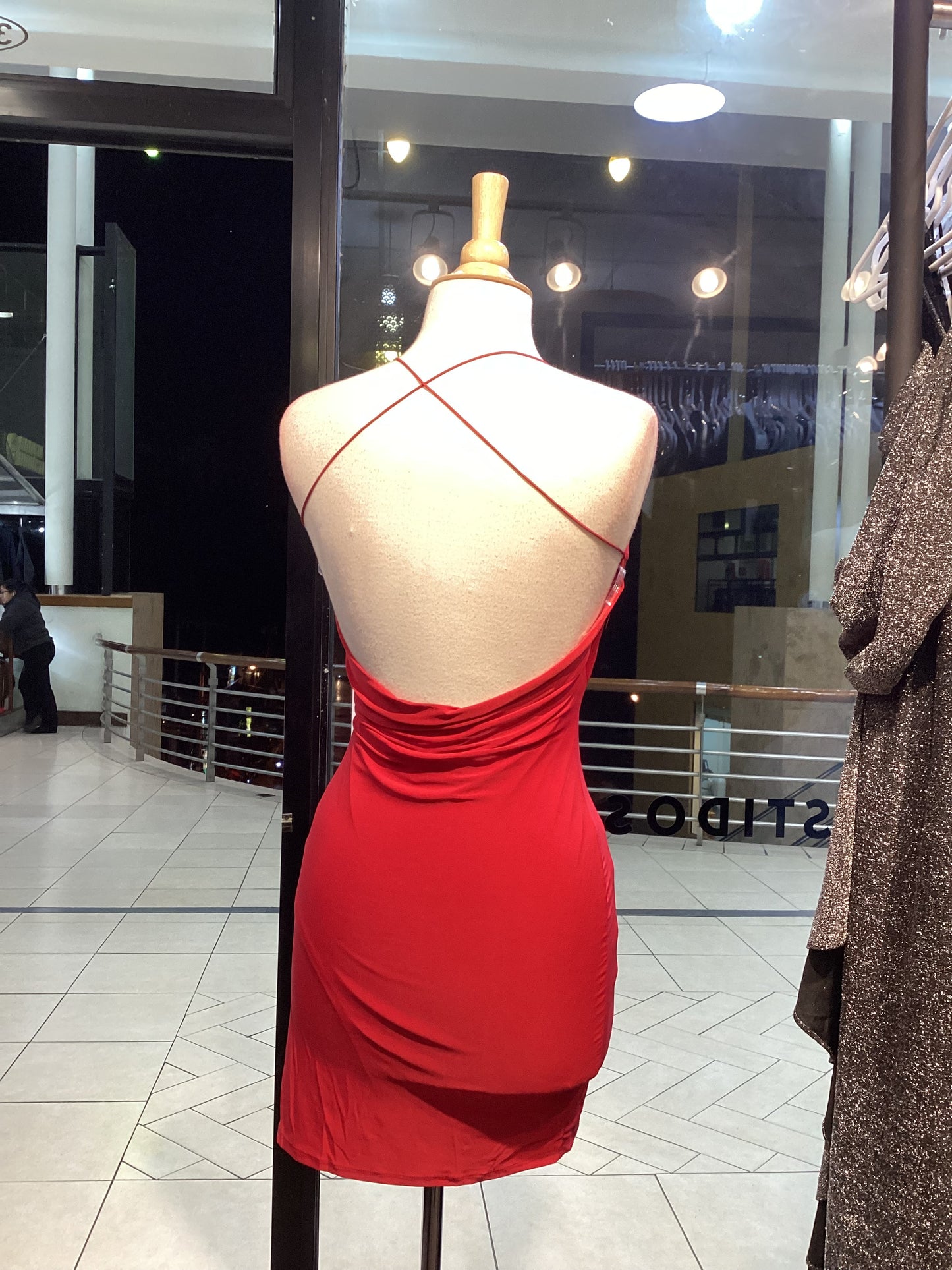 Vestido Corto Jaqueline Rojo